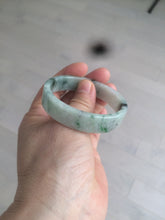 Load image into Gallery viewer, 51.7mm Certified type A 100% Natural sunny green/purple square Jadeite Jade bangle AZ59-7279