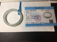 Load image into Gallery viewer, 56mm certified 100% natural icy watery sunny green purple jadeite jade bangle BN57-06970