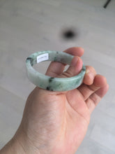 Load image into Gallery viewer, 51.7mm Certified type A 100% Natural sunny green/purple square Jadeite Jade bangle AZ59-7279