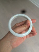 Load image into Gallery viewer, 58.4mm certified Type A 100% Natural light green white Jadeite Jade bangle AF90-2939