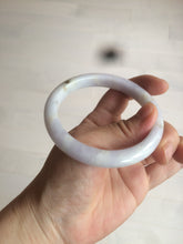 Load image into Gallery viewer, 59mm Certified type A 100% Natural white/light purple Jadeite bangle AC75-0312