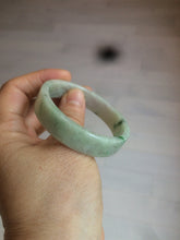 Load image into Gallery viewer, 50.5mm Certified type A 100% Natural sunny green/purple square Jadeite Jade bangle AZ58-7270