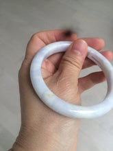 Load image into Gallery viewer, 59mm Certified type A 100% Natural white/light purple Jadeite bangle AC75-0312