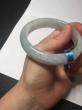 Load image into Gallery viewer, 56mm certified 100% natural icy watery sunny green purple jadeite jade bangle BN57-06970