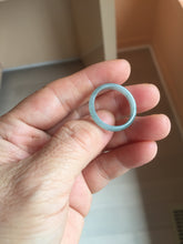 Load image into Gallery viewer, 18.8mm size 8 3/4 100% natural type A green/blue/yellow Guatemala jadeite jade band ring group PE128