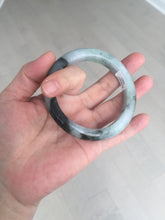 Load image into Gallery viewer, Shopify only. 56.5mm certified 100% natural type A dark green white jadeite jade bangle BN88-4487