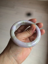 Load image into Gallery viewer, 54mm Certified 100% natural Type A green/brown/purple jadeite jade bangle AR84-5217