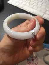 Load image into Gallery viewer, 53mm certified 100% natural Type A white/sunny green/red Jadeite jade bangle AE264-8013