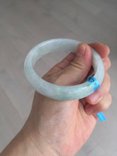 Load image into Gallery viewer, 56mm certified 100% natural icy watery sunny green purple jadeite jade bangle BN57-06970