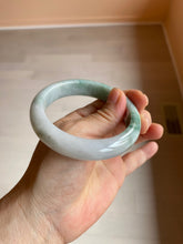 Load image into Gallery viewer, 56.4mm certificated Type A 100% Natural sunny green Jadeite Jade bangle Z128-2357