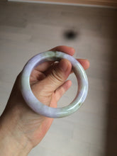 Load image into Gallery viewer, 54mm Certified 100% natural Type A green/brown/purple jadeite jade bangle AR84-5217