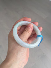Load image into Gallery viewer, 56mm certified 100% natural icy watery sunny green purple jadeite jade bangle BN57-06970