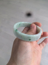 Load image into Gallery viewer, 50.5mm Certified type A 100% Natural sunny green/purple square Jadeite Jade bangle AZ58-7270