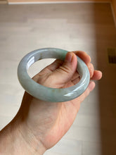 Load image into Gallery viewer, Reserved! Please don't order. 56.8mm certified type A 100% Natural icy watery green/white/brown/purple jadeite jade bangle Z127-4408