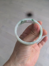 Load image into Gallery viewer, 50.5mm Certified type A 100% Natural sunny green/purple square Jadeite Jade bangle AZ58-7270