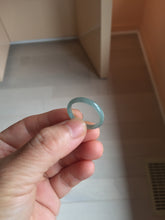 Load image into Gallery viewer, 18.8mm size 8 3/4 100% natural type A green/blue/yellow Guatemala jadeite jade band ring group PE128