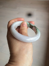 Load image into Gallery viewer, 54.5mm Certified 100% natural Type A sunny green/purple/white jadeite jade bangle Z136-2809