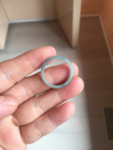 Load image into Gallery viewer, 18.8mm size 8 3/4 100% natural type A green/blue/yellow Guatemala jadeite jade band ring group PE128