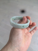 Load image into Gallery viewer, 50.5mm Certified type A 100% Natural sunny green/purple square Jadeite Jade bangle AZ58-7270