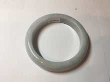 Load image into Gallery viewer, 56.9mm Certified Type A 100% Natural light green white Jadeite bangle X156