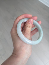 Load image into Gallery viewer, 58.8mm Certified Type A 100% Natural icy watery green white Jadeite Jade bangle BH86-9115