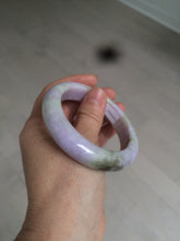 Load image into Gallery viewer, 54mm Certified 100% natural Type A green/brown/purple jadeite jade bangle AR84-5217