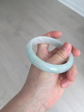 Load image into Gallery viewer, 58.8mm Certified Type A 100% Natural icy watery green white Jadeite Jade bangle BH86-9115
