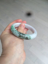 Load image into Gallery viewer, 54.5mm Certified 100% natural Type A sunny green/purple/white jadeite jade bangle Z136-2809