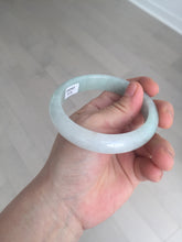 Load image into Gallery viewer, 58.8mm Certified Type A 100% Natural icy watery green white Jadeite Jade bangle BH86-9115