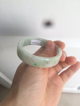 Load image into Gallery viewer, 50.5mm Certified type A 100% Natural sunny green/purple square Jadeite Jade bangle AZ58-7270