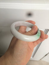 Load image into Gallery viewer, 54.5mm Certified 100% natural Type A sunny green/purple/white jadeite jade bangle Z136-2809