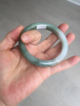 Load image into Gallery viewer, 57.5mm Certified 100% natural Type A dark green jadeite jade bangle AX131-7690
