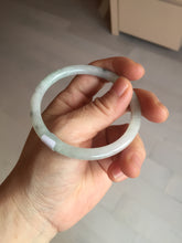 Load image into Gallery viewer, 55.9mm Certified Type A 100% Natural white/light green/gray/black(WuJi) Jadeite Jade bangle BG210-8573