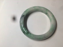 Load image into Gallery viewer, 57.6mm Certified 100% natural Type A sunny green/white jadeite jade bangle AX49-4131