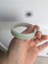 Load image into Gallery viewer, 50.5mm Certified type A 100% Natural sunny green/purple square Jadeite Jade bangle AZ58-7270