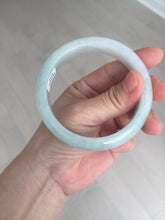 Load image into Gallery viewer, 58.8mm Certified Type A 100% Natural icy watery green white Jadeite Jade bangle BH86-9115