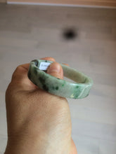 Load image into Gallery viewer, 51.7mm Certified type A 100% Natural sunny green/purple square Jadeite Jade bangle AZ57-7272