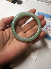 Load image into Gallery viewer, 52.9mm certified 100% natural Type A sunny green jadeite jade bangle PB163-4653