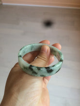 Load image into Gallery viewer, 51.7mm Certified type A 100% Natural sunny green/purple square Jadeite Jade bangle AZ57-7272
