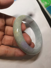 Load image into Gallery viewer, 54.8mm certified type A 100% Natural green/yellow/purple(FU LU SHOU) jadeite jade bangle M82-2114