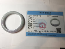 Load image into Gallery viewer, 57.5mm Certified Type A 100% Natural sunny green purple white jadeite Jade bangle BS99-2535