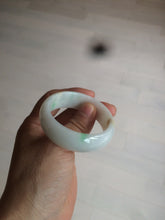 Load image into Gallery viewer, 46.7mm Certified Type A 100% Natural sunny green/white(白底青) Jadeite Jade bangle AC73-1483