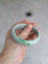 Load image into Gallery viewer, 57.6mm certified 100% natural type A sunny green/white/yellow/gray jadeite jade bangle BG76-0694