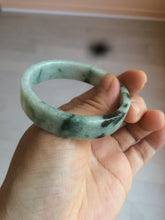 Load image into Gallery viewer, 51.7mm Certified type A 100% Natural sunny green/purple square Jadeite Jade bangle AZ57-7272