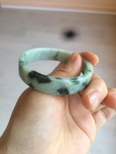 Load image into Gallery viewer, 51.7mm Certified type A 100% Natural sunny green/purple square Jadeite Jade bangle AZ57-7272