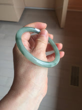 Load image into Gallery viewer, 59.8mm Certified Type A 100% Natural oily dark green(老油青) gray black round cut Jadeite Jade bangle BH110-0696