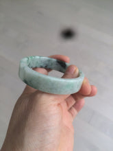 Load image into Gallery viewer, 51.7mm Certified type A 100% Natural sunny green/purple square Jadeite Jade bangle AZ57-7272