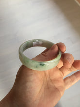 Load image into Gallery viewer, 51.7mm Certified type A 100% Natural sunny green dark green yellow purple with green flying flowers square Jadeite Jade bangle PA71-6940