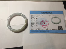 Load image into Gallery viewer, 55.2mm certified 100% natural Type A light green yellow purple round cut jadeite jade bangle PA235-9860