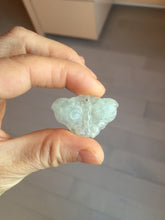 Load image into Gallery viewer, 100% Natural type A icy watery light green clear Jadeite Jade butterfly pendant PH113-4